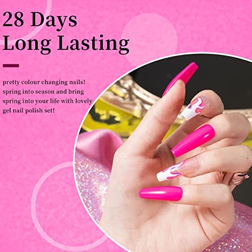 15ML Gel Nail Polish 1Pc Bright Pink Gel Polish Soak Off UV LED Nail Hot Pink