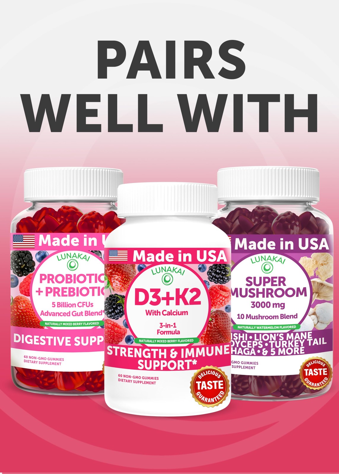 Lunakai USA Made Natural Menopause Supplements for Women – 13-in-1 Menopause…