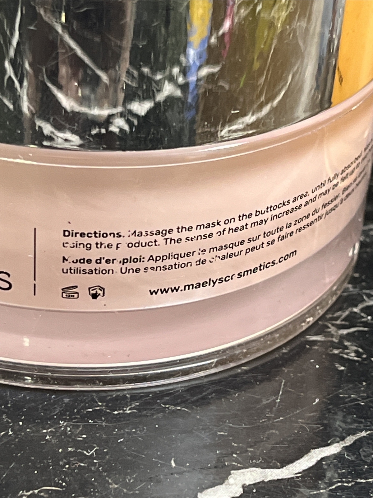 Maelys SET B-Flat Firming Belly Cream & B TIGHT FIRMING BOOTY MASK 3.38oz NWOB