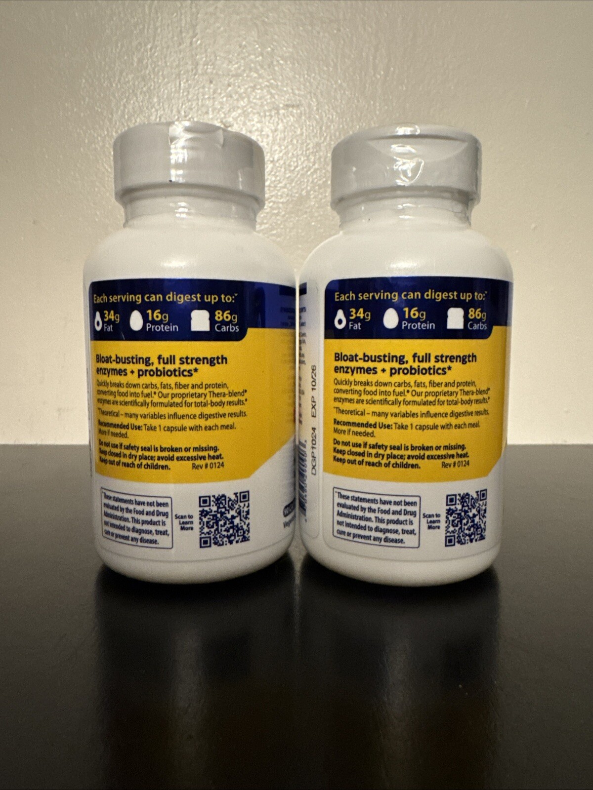 Enzymedica Digest Gold +Probiotics Digestive Support 180 Capsules
