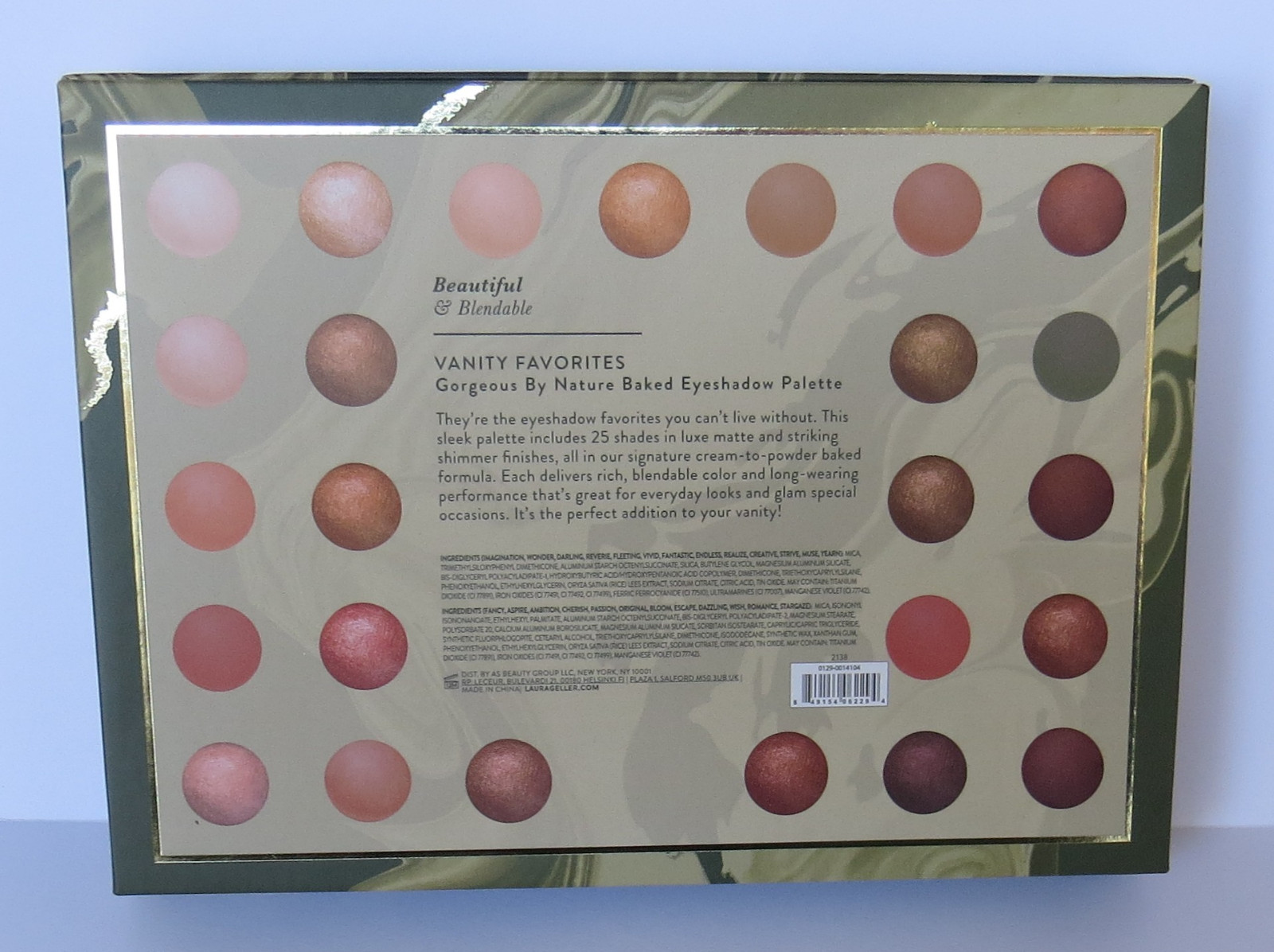Laura Geller Vanity Favorites Gorgeous by Nature Baked Eyeshadow Palette 25