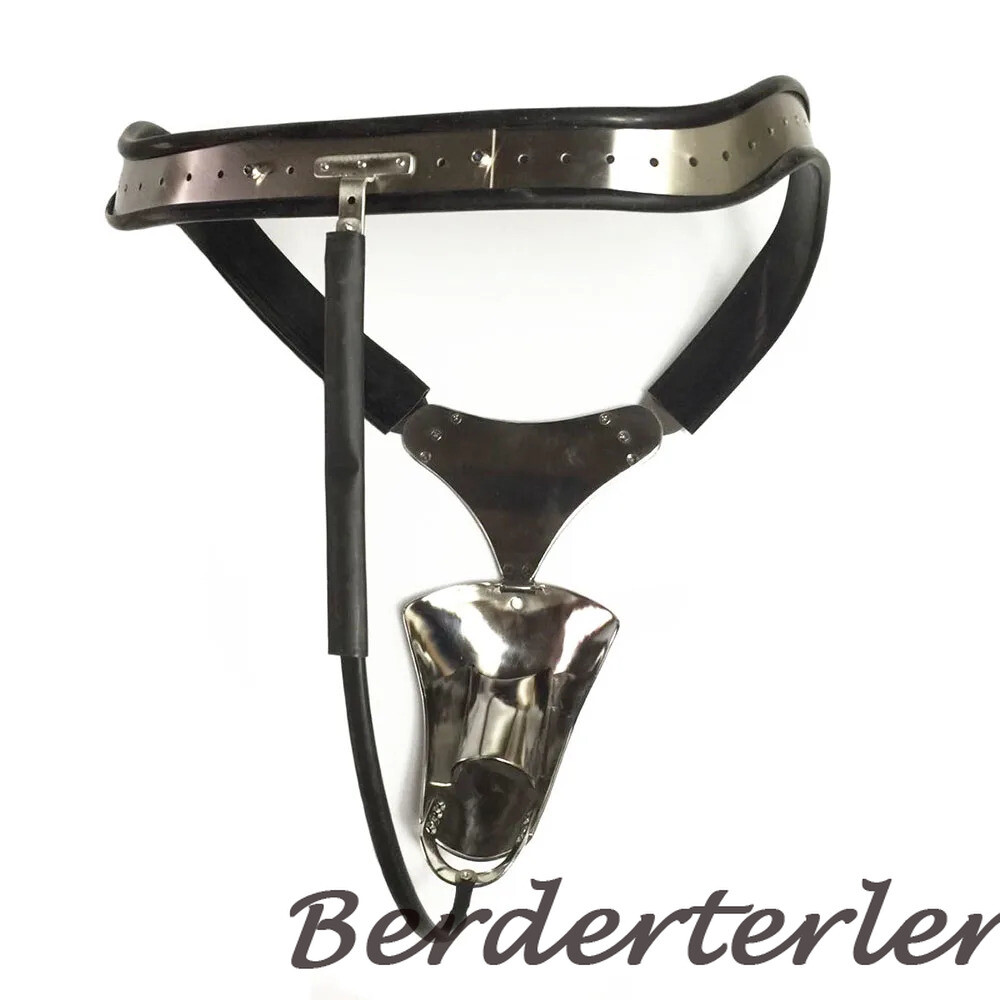 New Arrivals Male Stainless Steel T-back Chastity Belt Device Hole Underwear