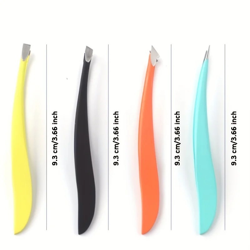 4 Pcs/set Colorful New Arrival Professional Stainless Steel Tweezer Eyebrow Face