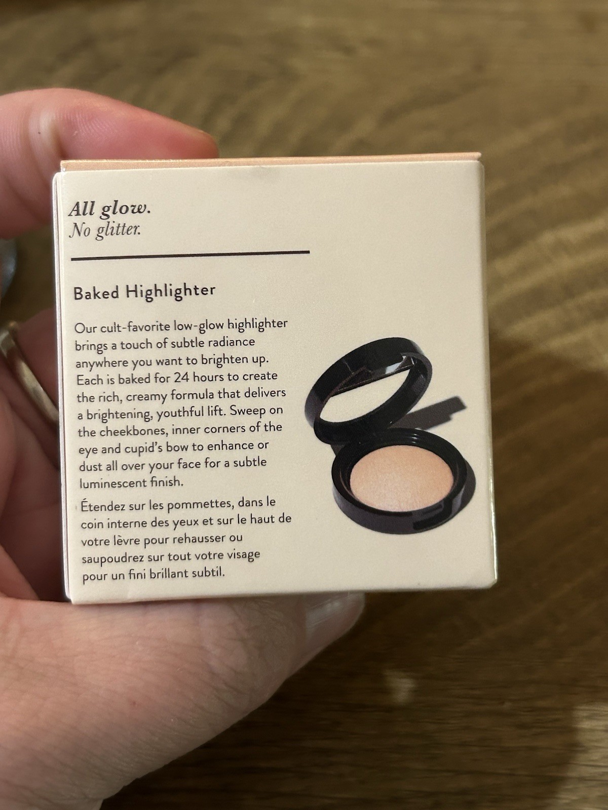 Laura Geller Baked Highlighter Natural Glow – French Vanilla 0.06 oz NEW In Box