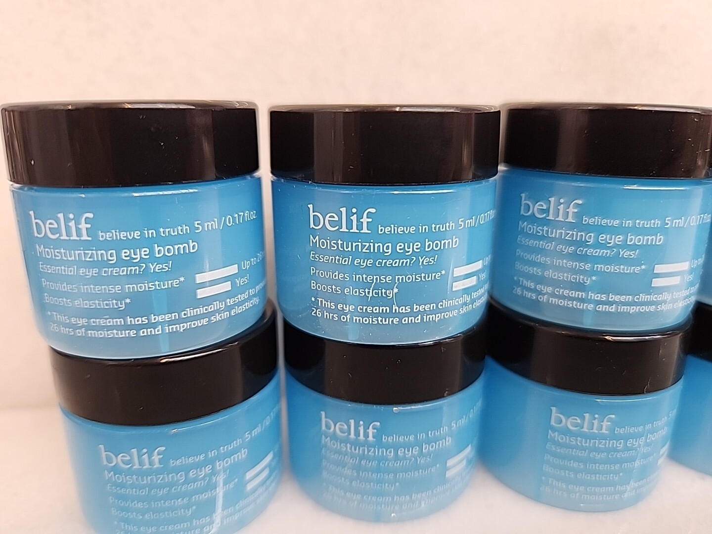 10 pack -Belif Moisturizing Eye Bomb Essential Eye Cream -0.17oz.
