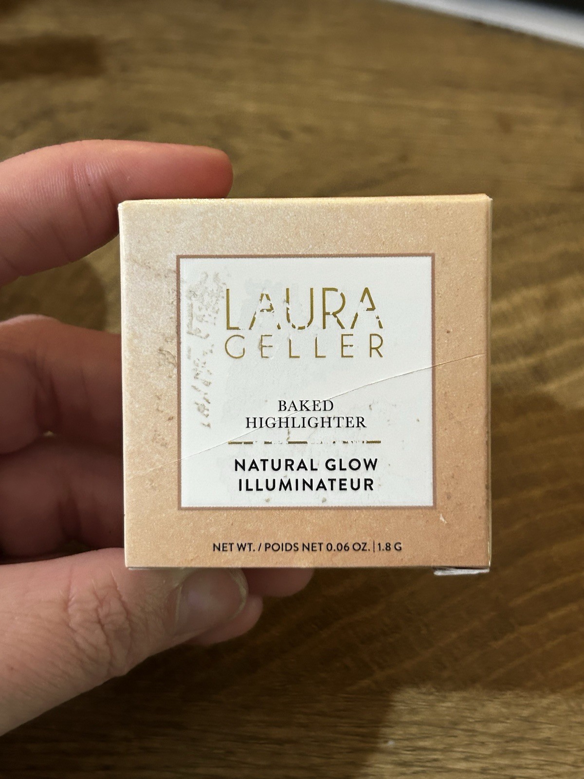 Laura Geller Baked Highlighter Natural Glow – French Vanilla 0.06 oz NEW In Box