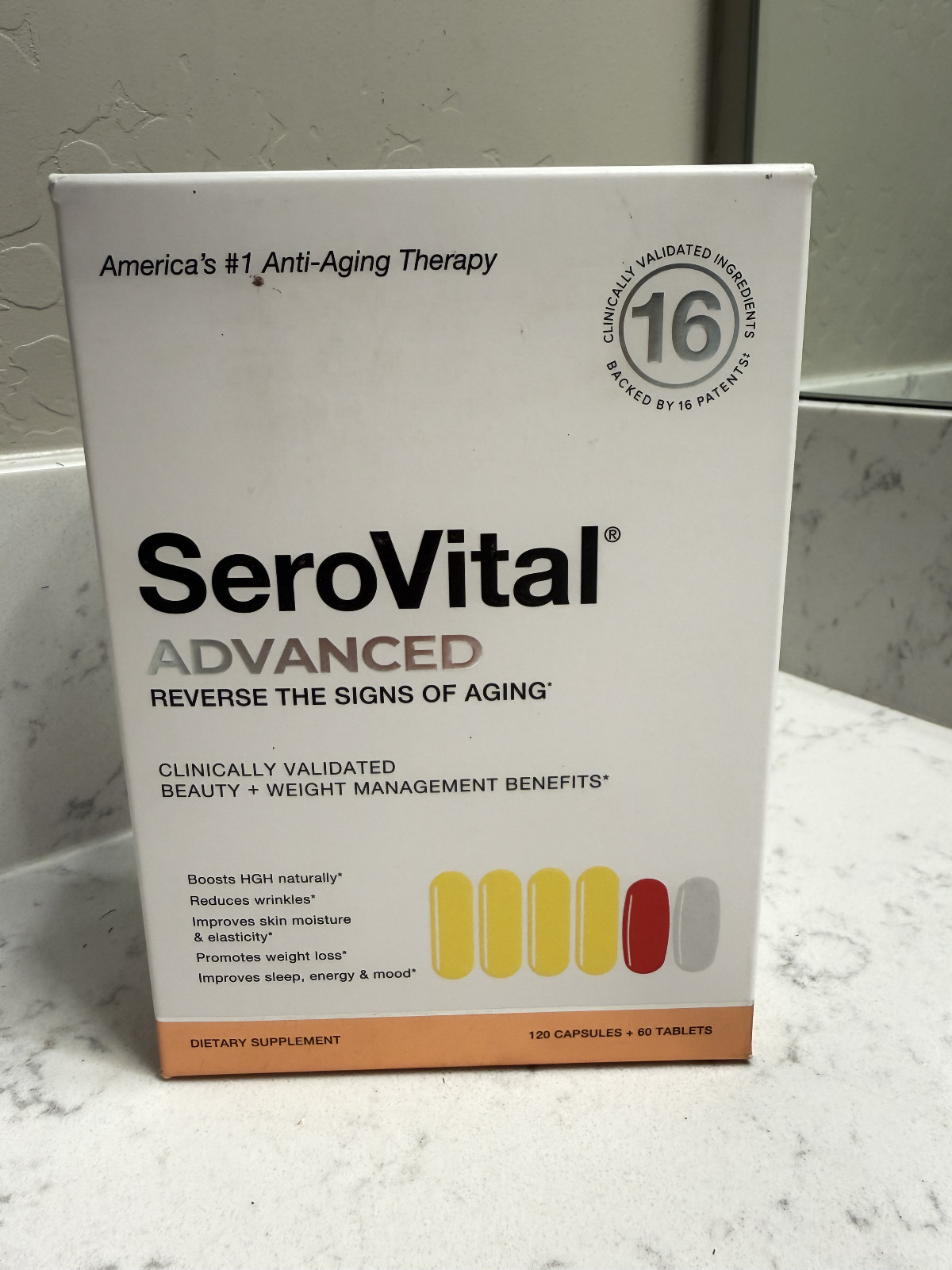 SeroVital Advanced Dietary Supplement 120 Capsules + 60 Tablets