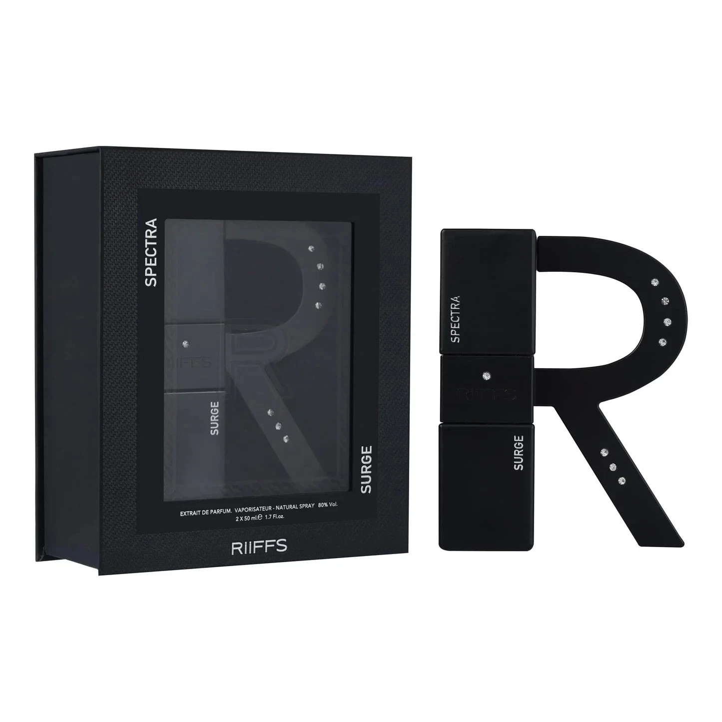Spectra & Surge Extrait De Parfum Spray by Riiffs Perfumes (2 x 50ml/1.7oz)