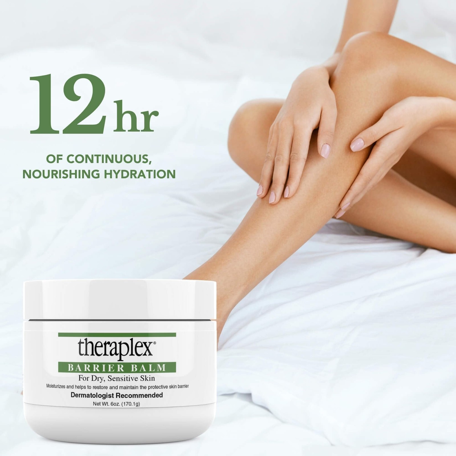 Theraplex Skin Barrier Balm- Barrier Repair Moisturizer Cream Body Balm – 6 Oz