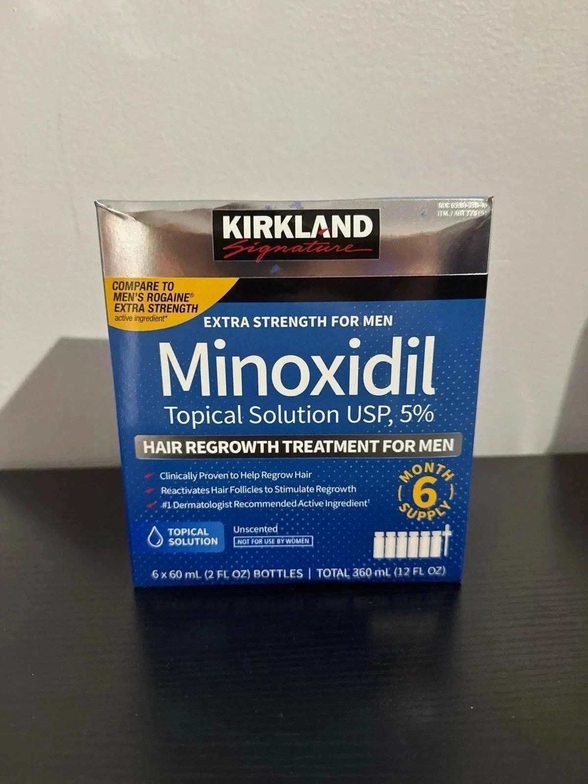 Kirkland Minoxidil 5% Extra Strength Men 6 Month Supply Hair Regrowth EXP_28