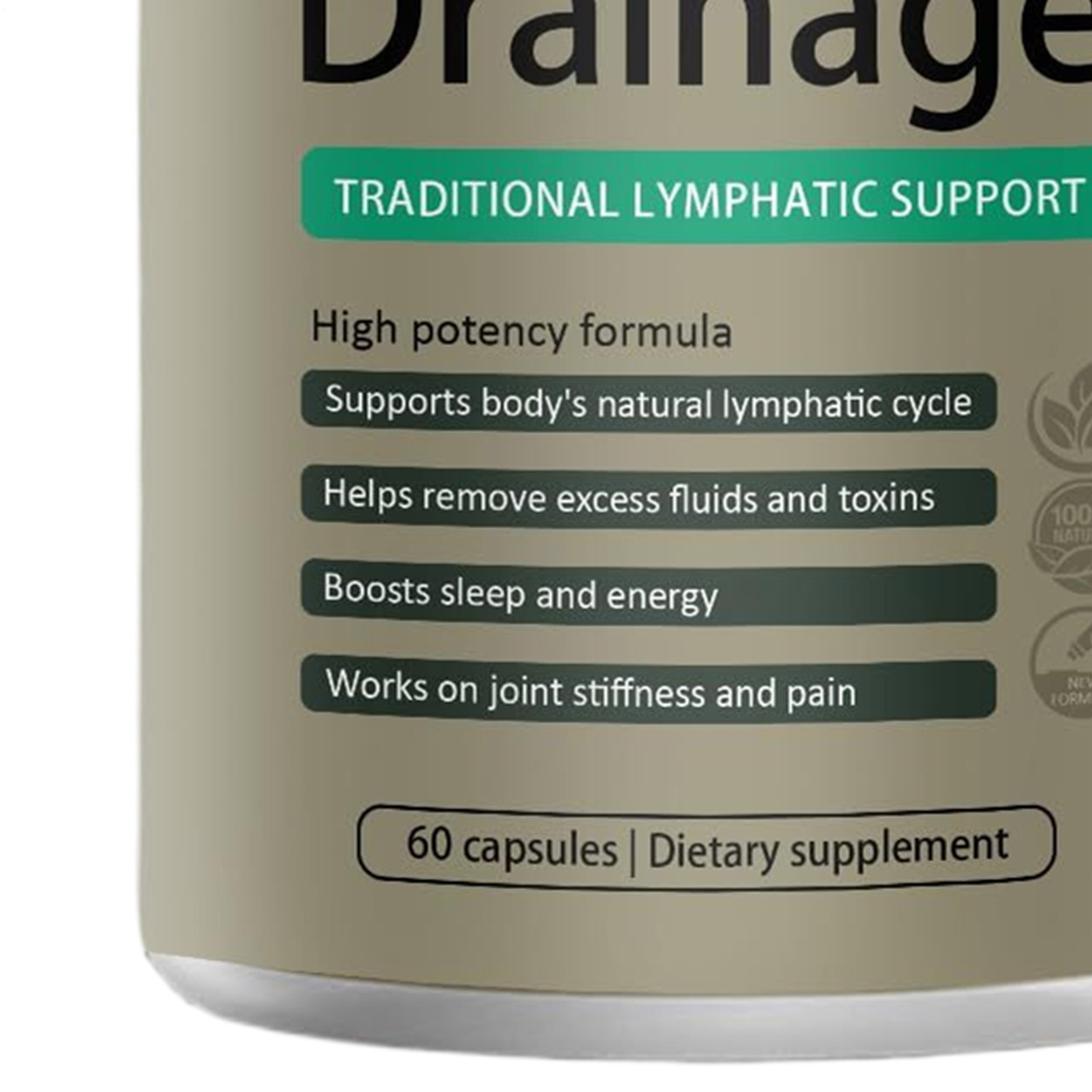 1PACK Sculptique Lymphatic Drainage Capsules, Lymphatic Drainage, 60 Capsules US