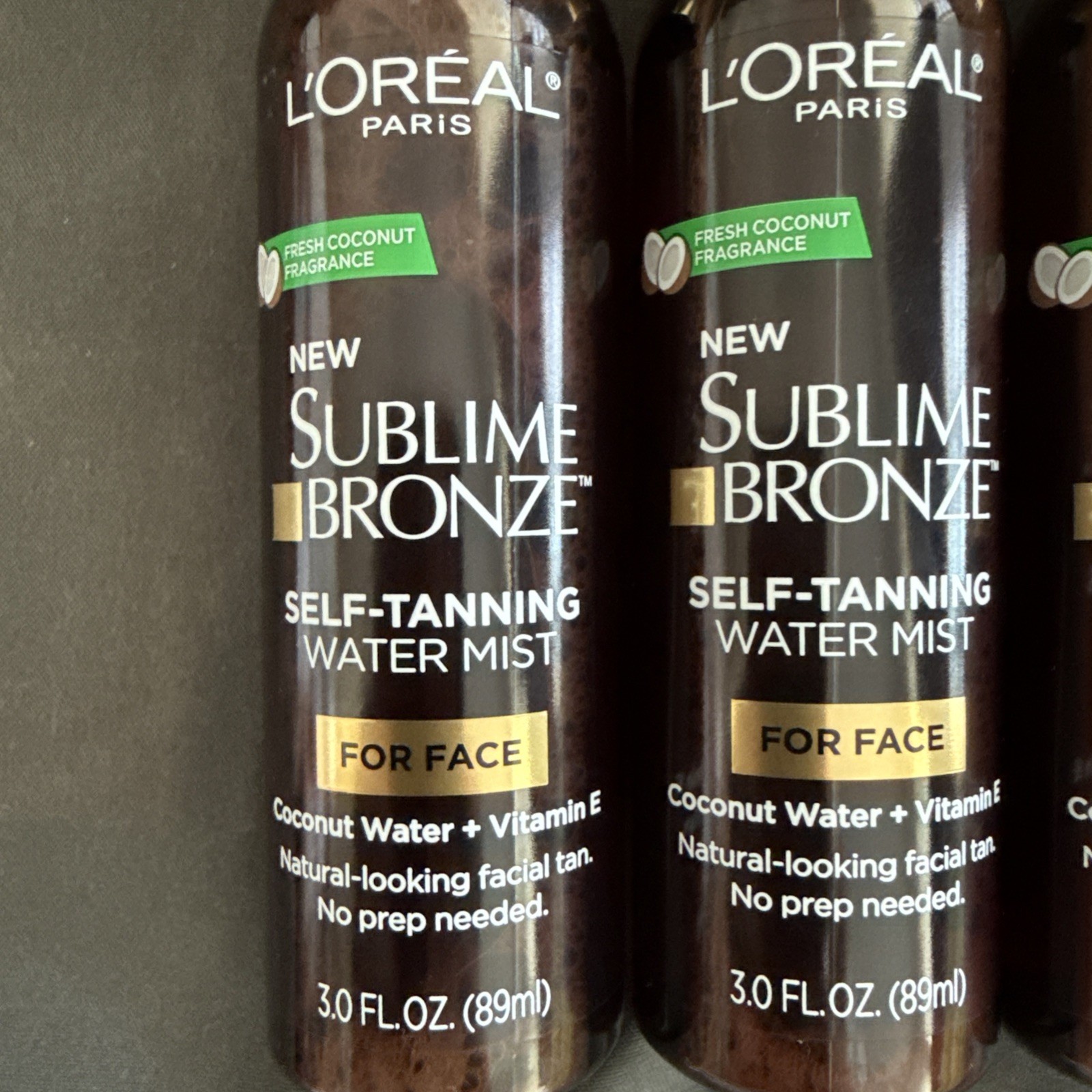 3-PK L’Oreal Paris Sublime Bronze Self Tanning Facial Mist, 3 FL OZ EACH
