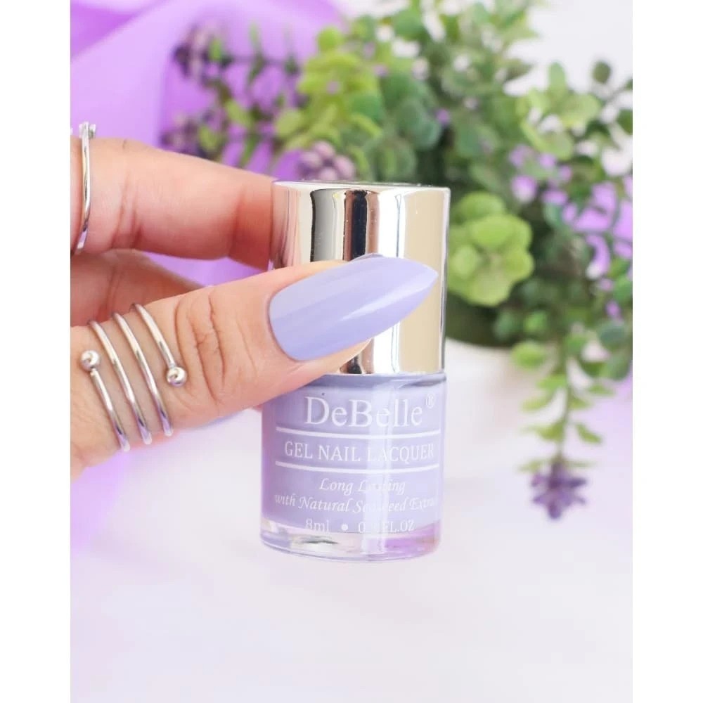 DeBelle Gel Nail Polish Combo of 2 (Mint Amour , Blueberry Bliss) – 8ml Each