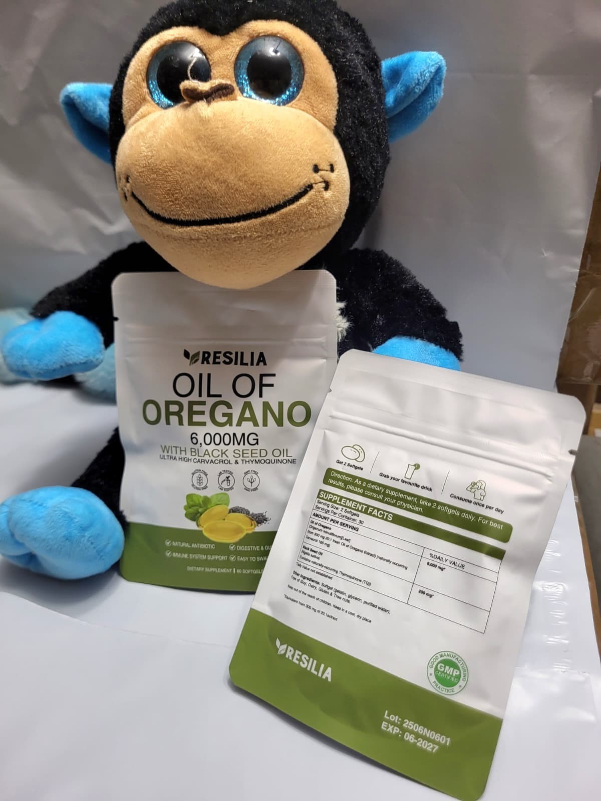 2 in 1 Oil of Oregano & Black Seed Softgels with Carvacrol , Immune Support