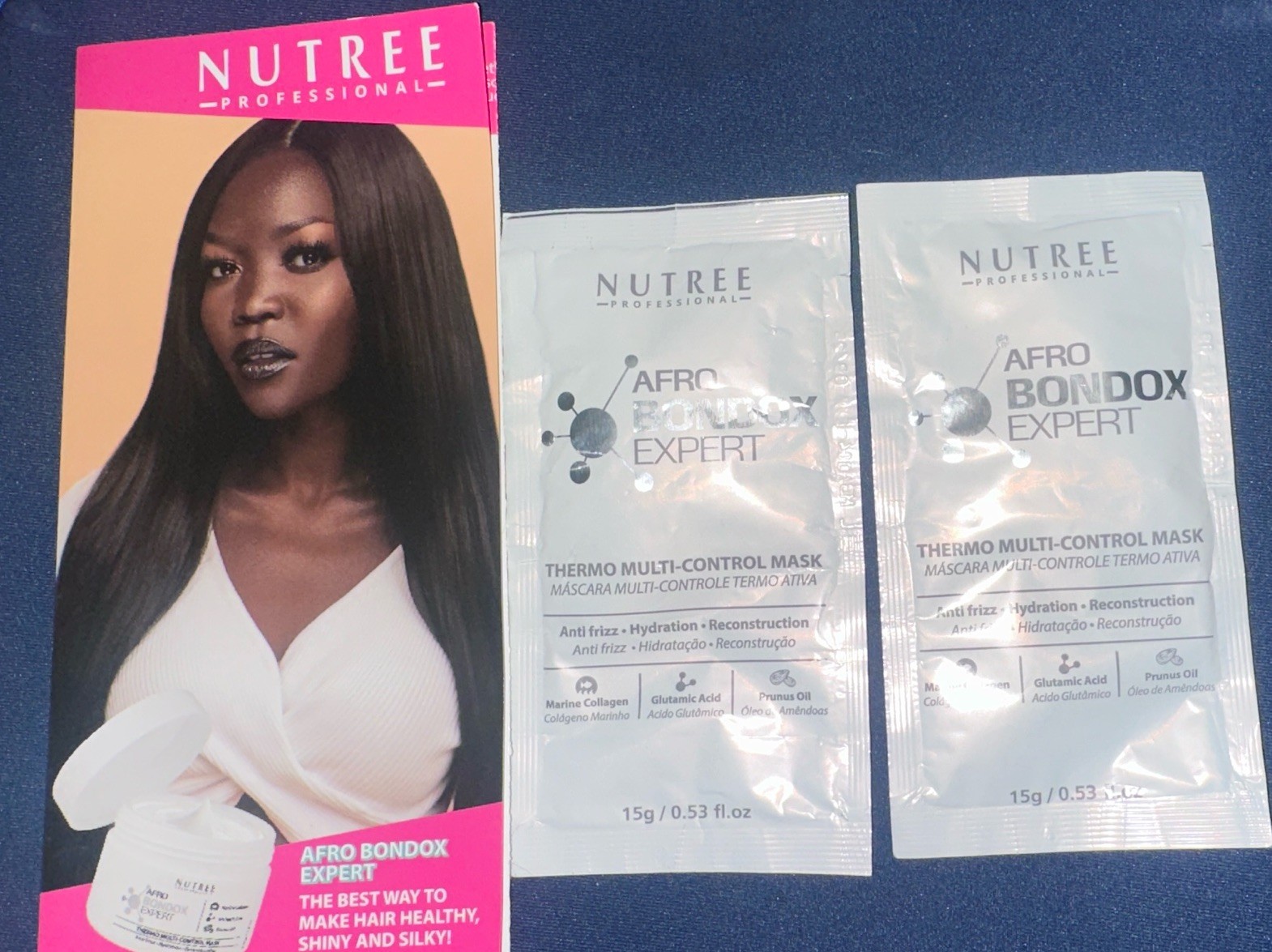 Nutree Professional Afro Bondox Thermo Multi-Control Hair Mask 15g Cruelty-Free