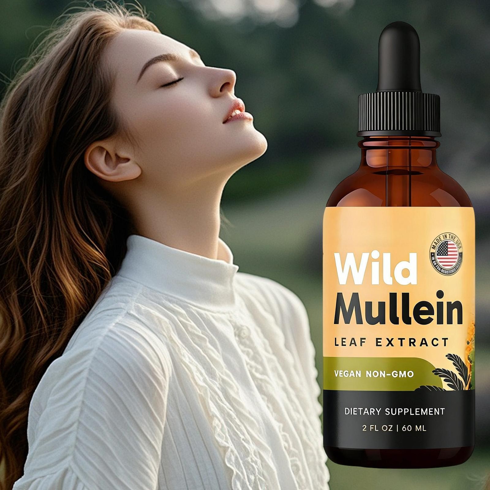 RESPICLEAR All-Natural Mullein Drops With Ginger & Lemon For Lung Cleanse
