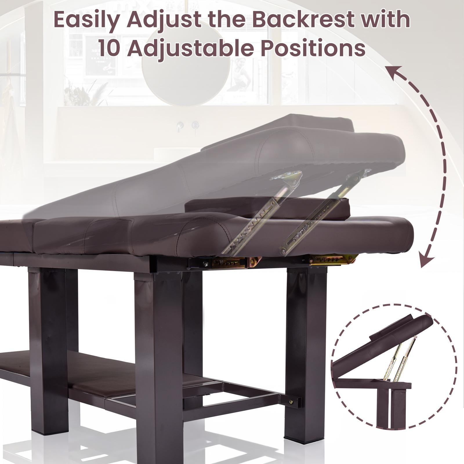 Heavy Duty Massage Treatment Table Facial Bed Salon Beauty W/Open-Chest,Headrest