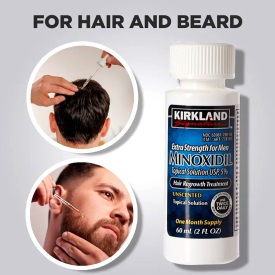 Kirkland Minoxidil 5% Extra Strength Men 6 Month Supply Hair Regrowth 2x