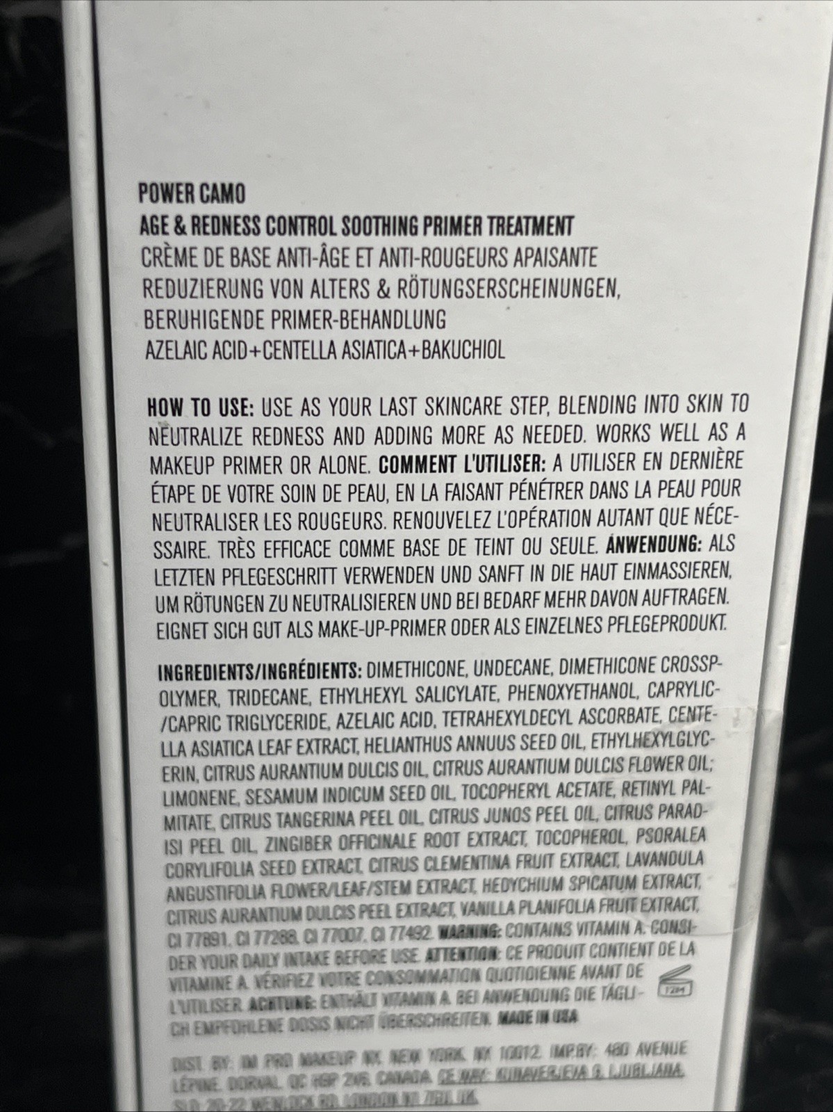 IL Makiag Skin Power Camo Age & Redness Control Primer 0.84 Fl Oz – NEW SEALED