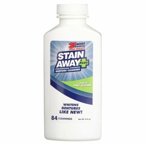 Stain Away Plus Denture Cleanser Professional Strength Fast Acting Relief 8.1oz
