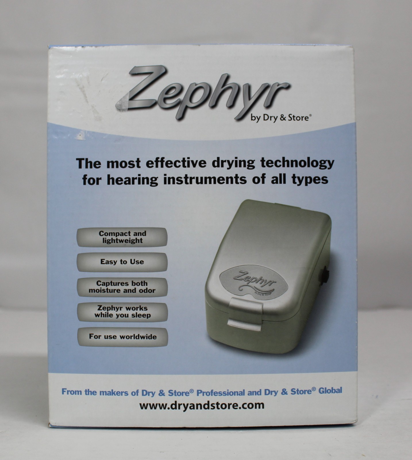 Dry & Store Zephyr Travel Hearing Aid Dryer