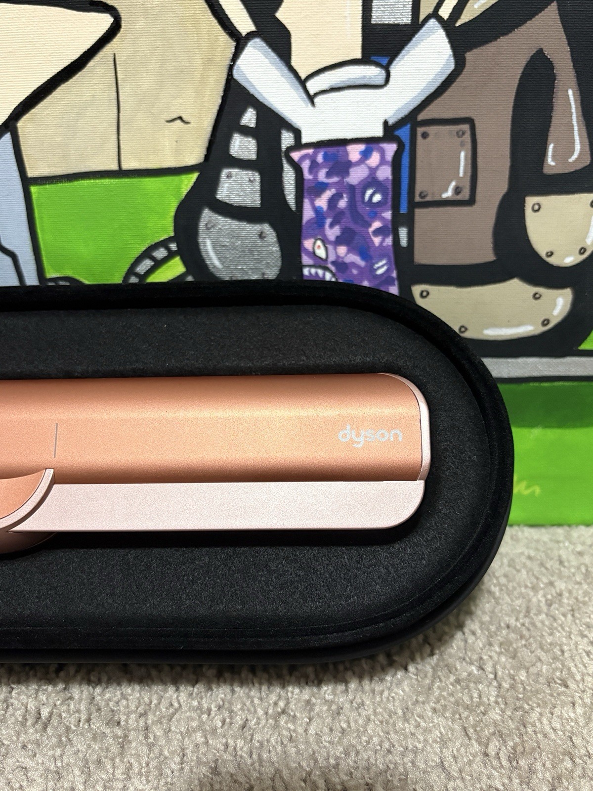 Dyson Airstrait Straightener Amber Silk Wet to Dry Hair Straightener, No Heat