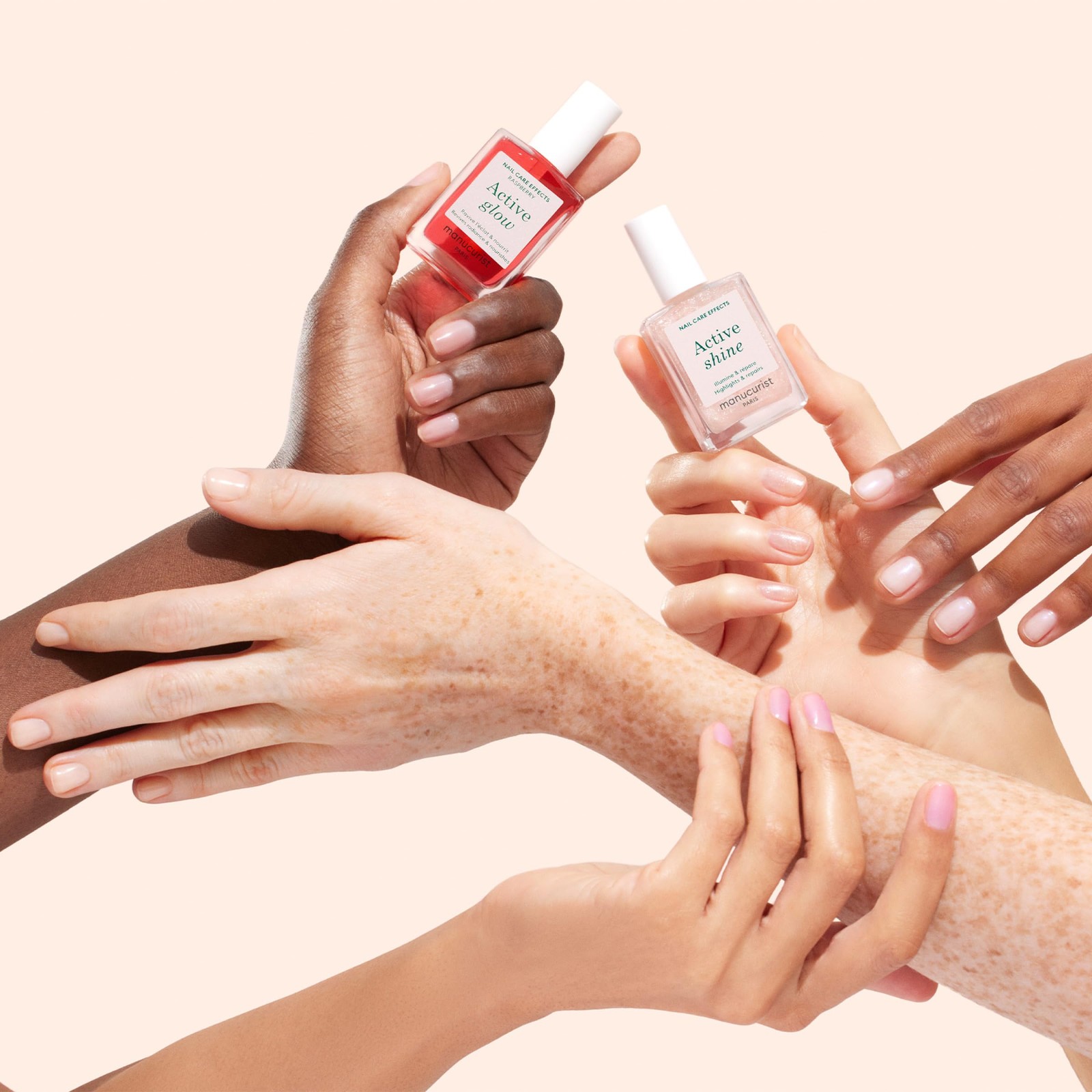 Nail Polish Set Rainbow 5 Pack Active Full Range Treatment Manucurist