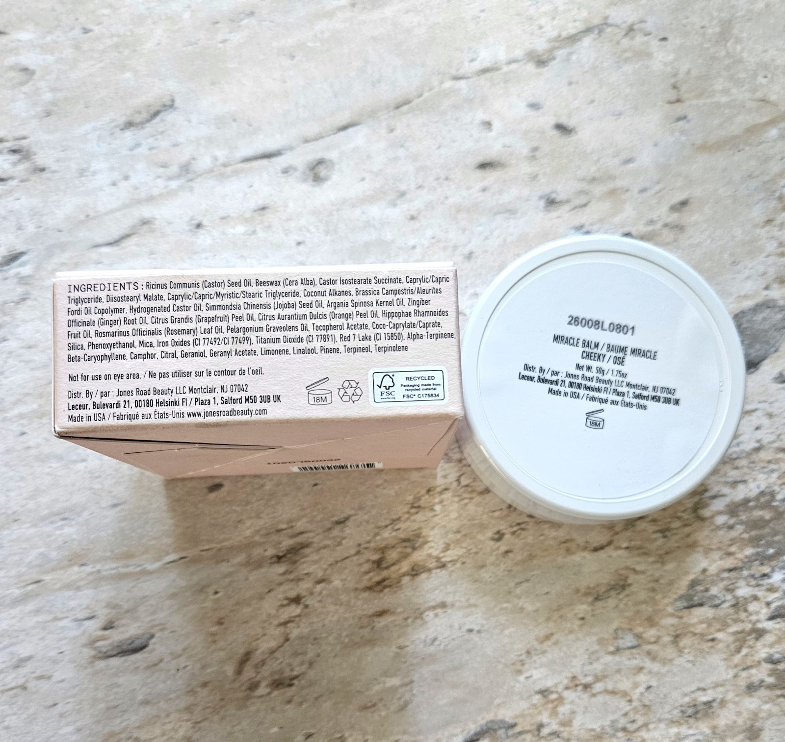 Jones Road CHEEKY/OSE Miracle Balm 1.75 oz Plum Berry Tinted Balm Dewy Glow NIB!