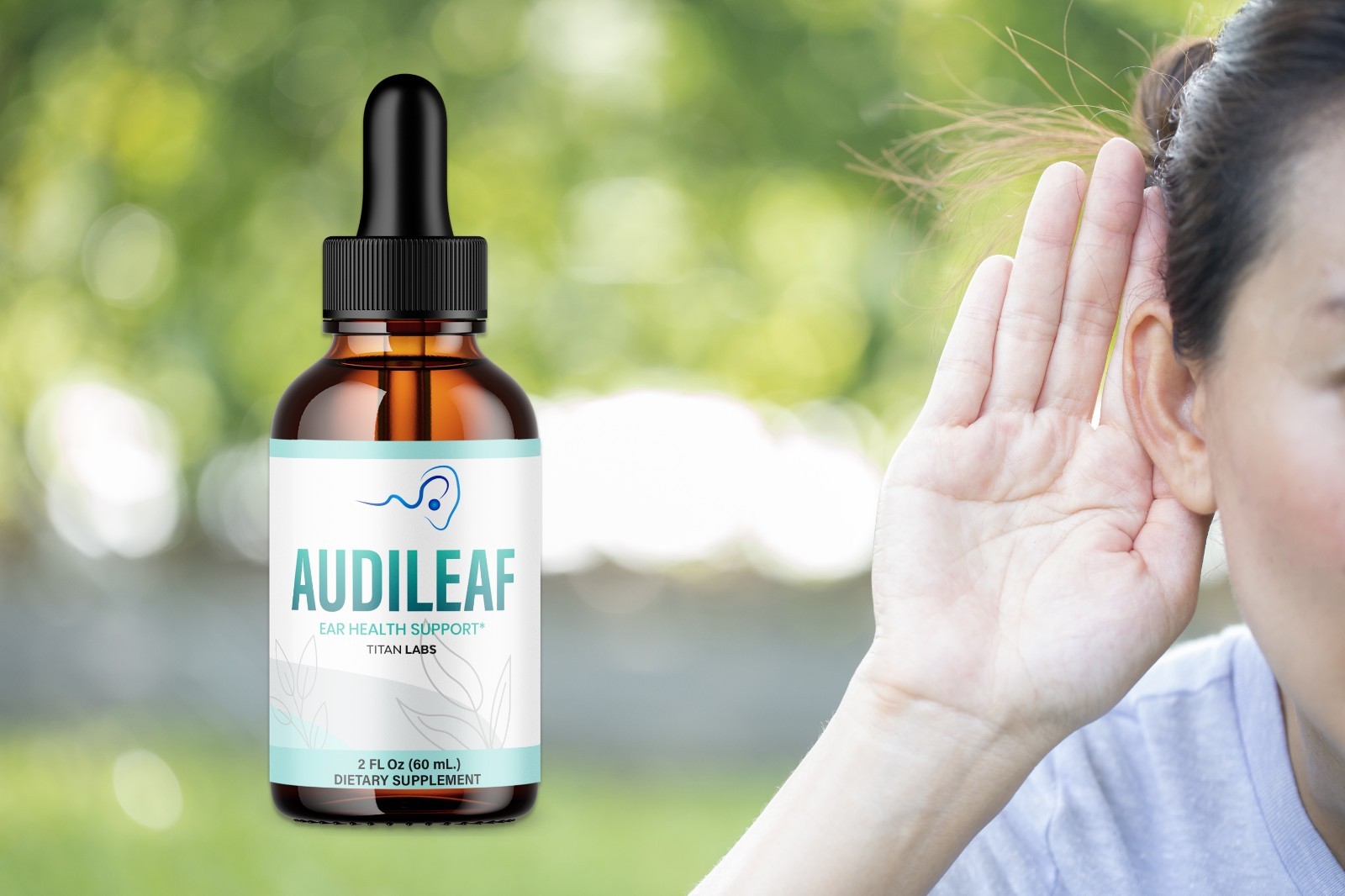 (1 Pack) Audileaf Ear Health Support Drops Natural Audi Leaf Vitamin 30 Servings