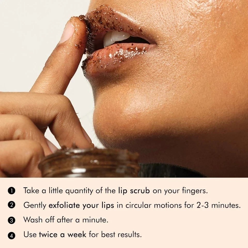 mCaffeine Coffee Lip Scrub Balm – 85% Reduction in Dark Lips & Pigmentation- 12g