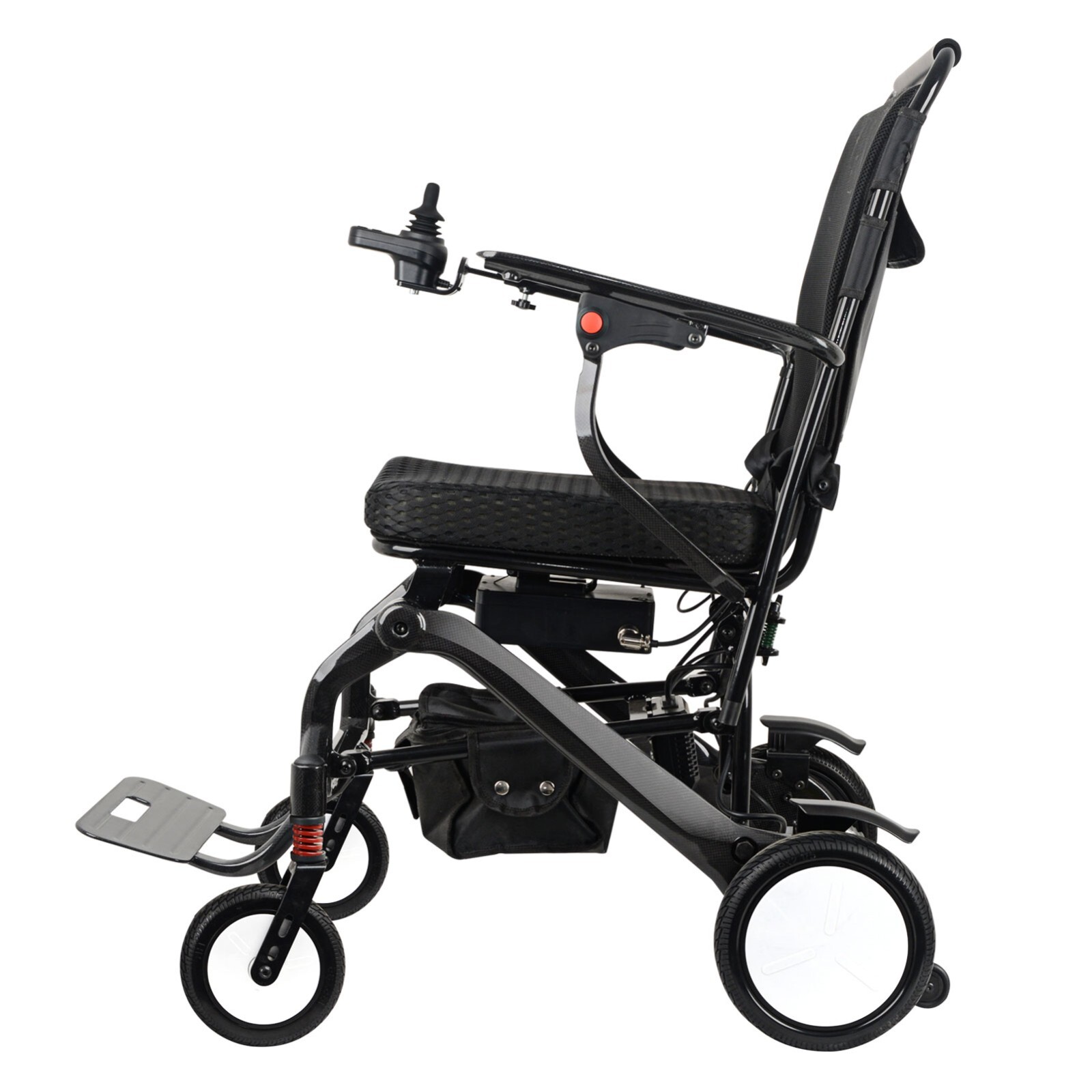 40lb Carbon Fiber Lightweight Foldable Electric Wheelchair Airline Approved-FDA