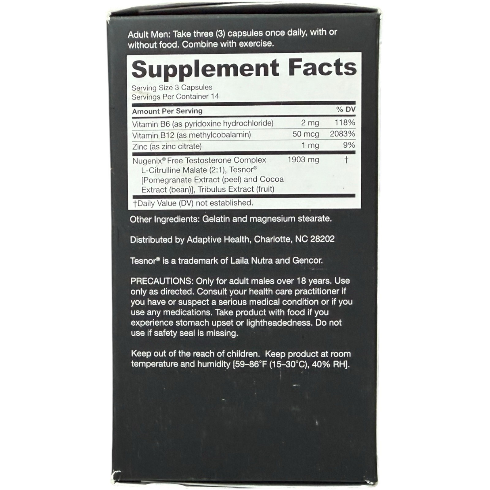 (3) Nugenix T-BOOST Free Test Boosting Formula – 42 Caps ~ Exp 06/2027+