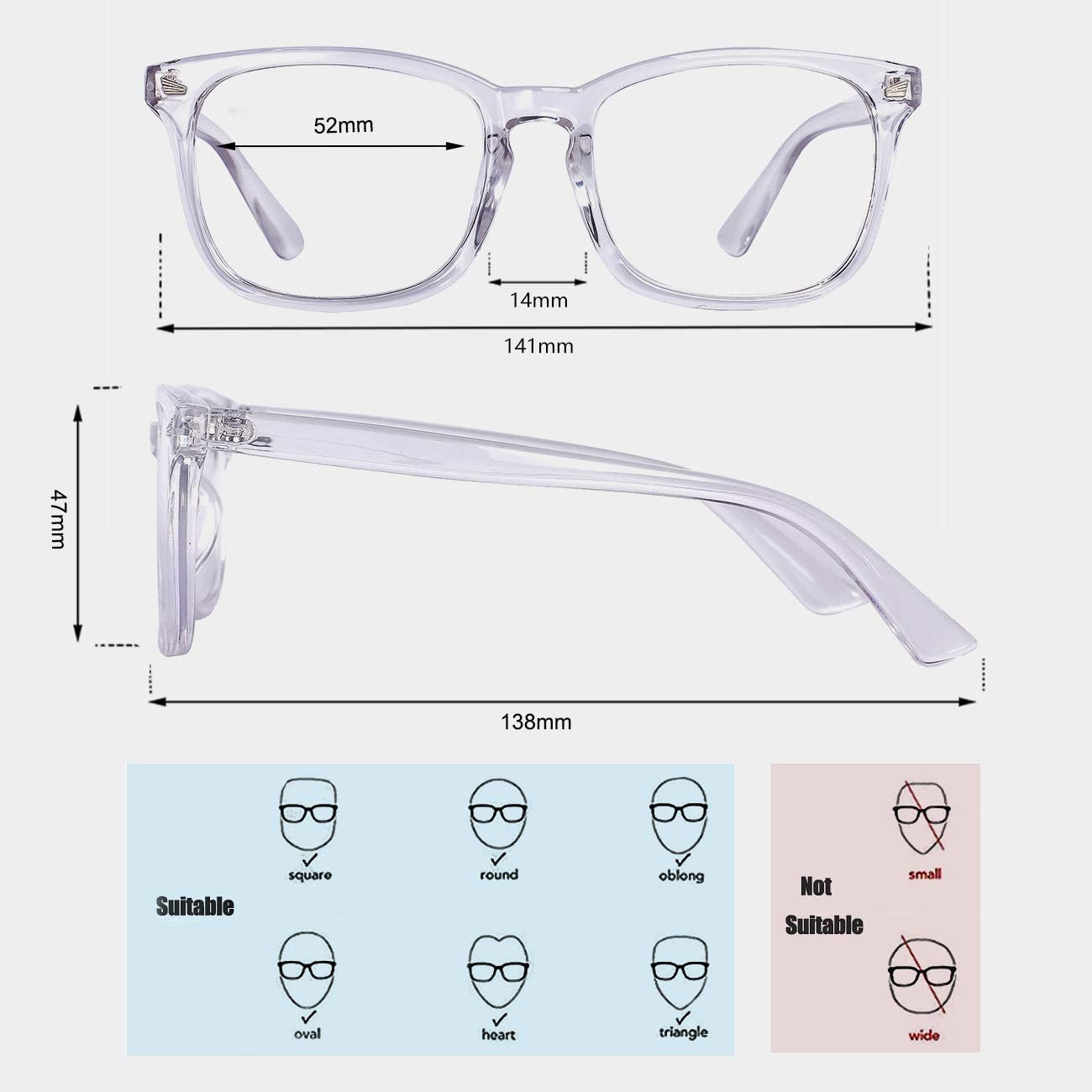 Blue Light Blocking Glasses,Computer Reading/Gaming/Tv/Phones Glasses for Women