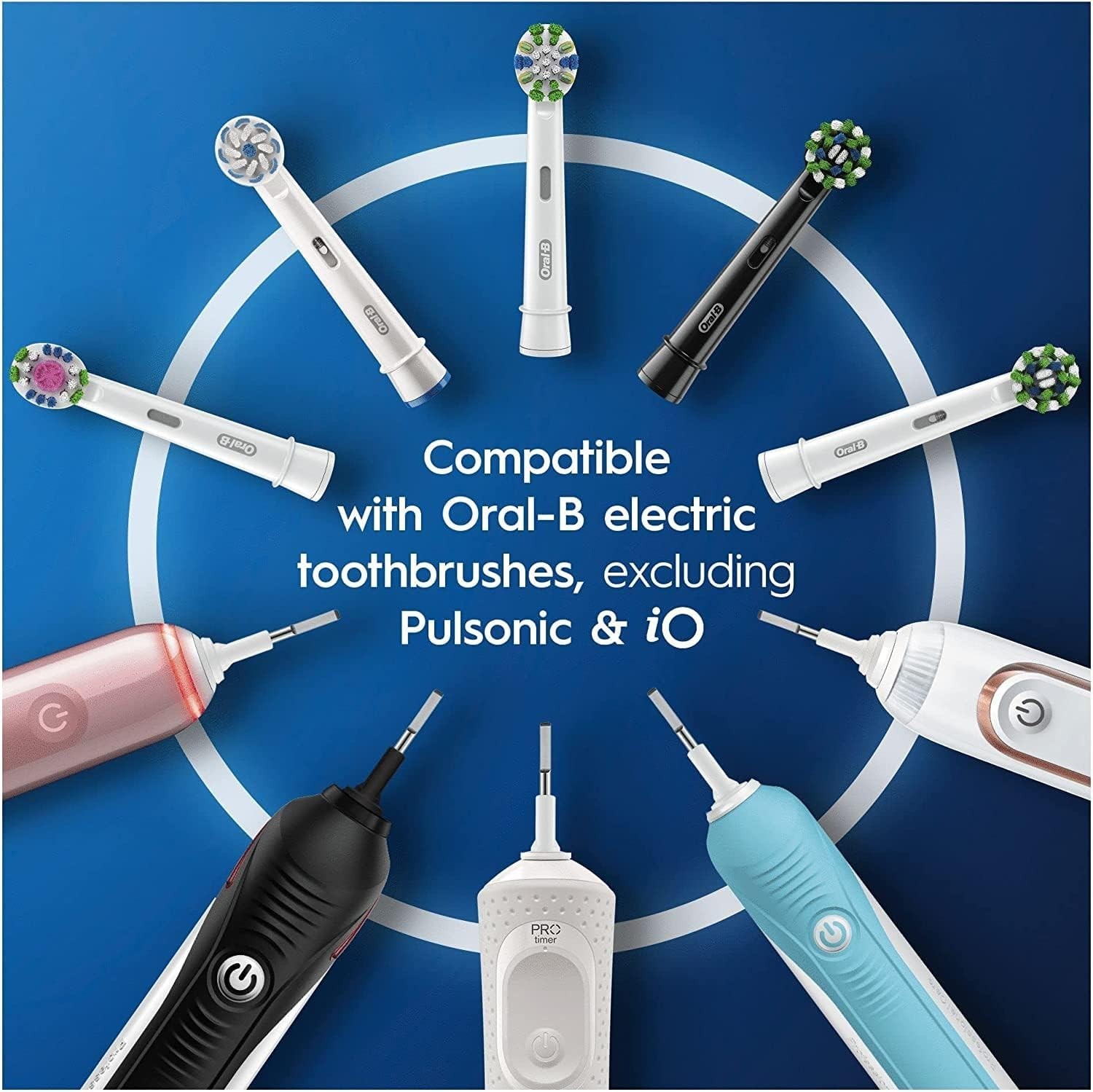 Pack of 10 Oral-B Cross Action Electric Toothbrush Head