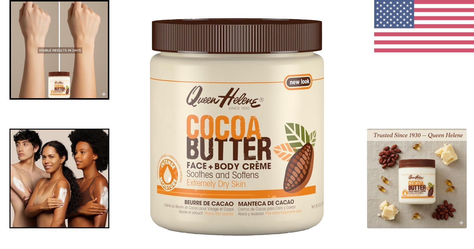 Moisturizing Cocoa Butter Cream – Fast-Absorbing Formula for All Skin Types