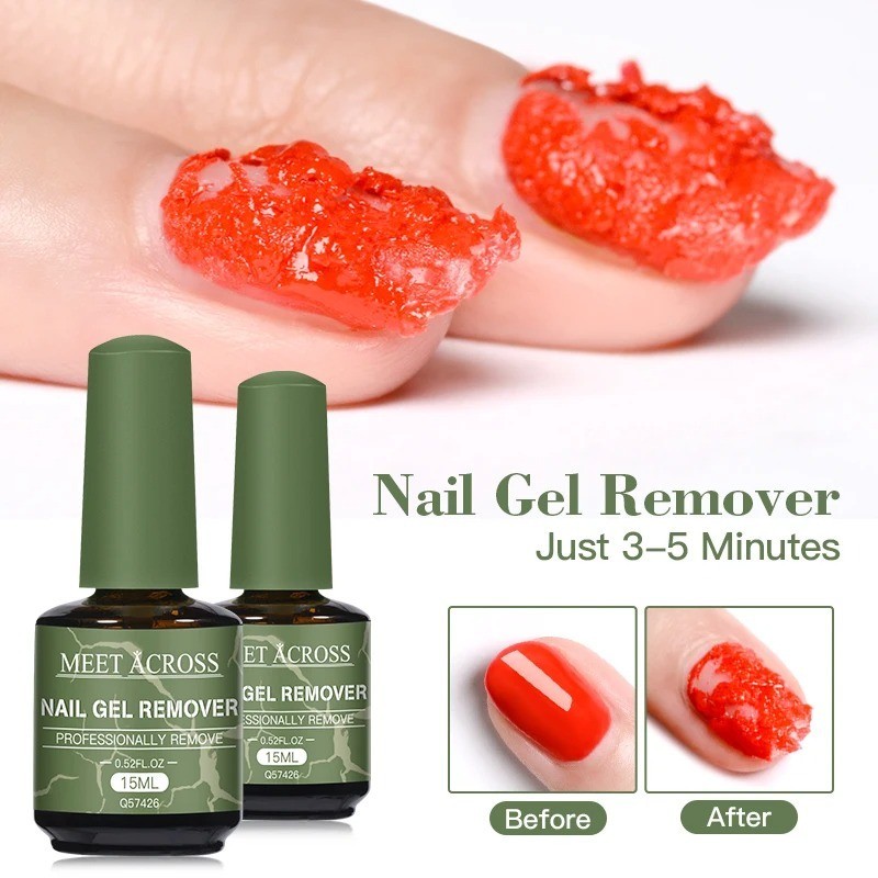 MEET ACROSS 15ml Magic Gel Nail Polish Remover UV Soak Off Cleaner
