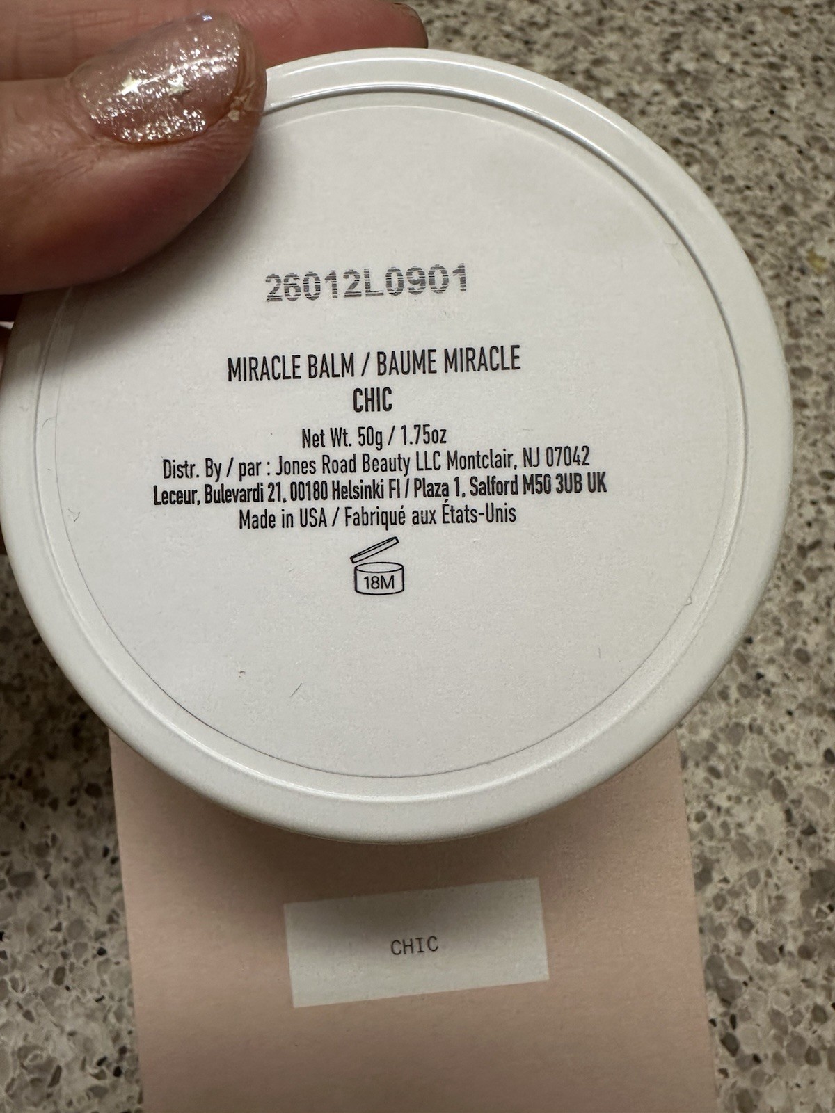 Jones Road Bobbi Brown Miracle Balm CHIC 1.75oz/50g FULL SZ NEW BOXED $38