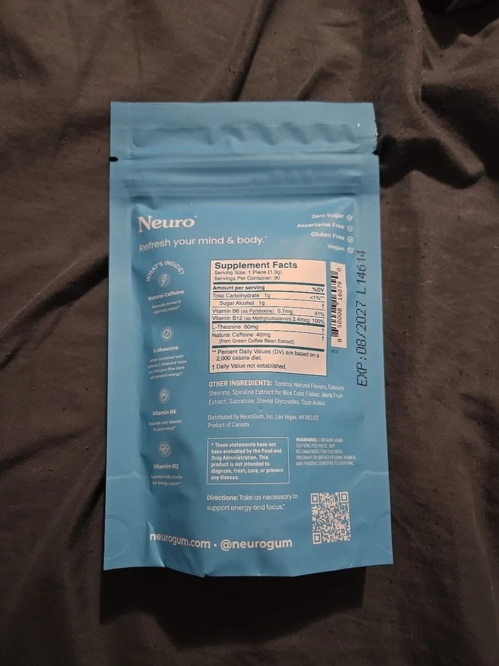 Neuro Mints: Energy & Focus- Peppermint- 90 Pieces