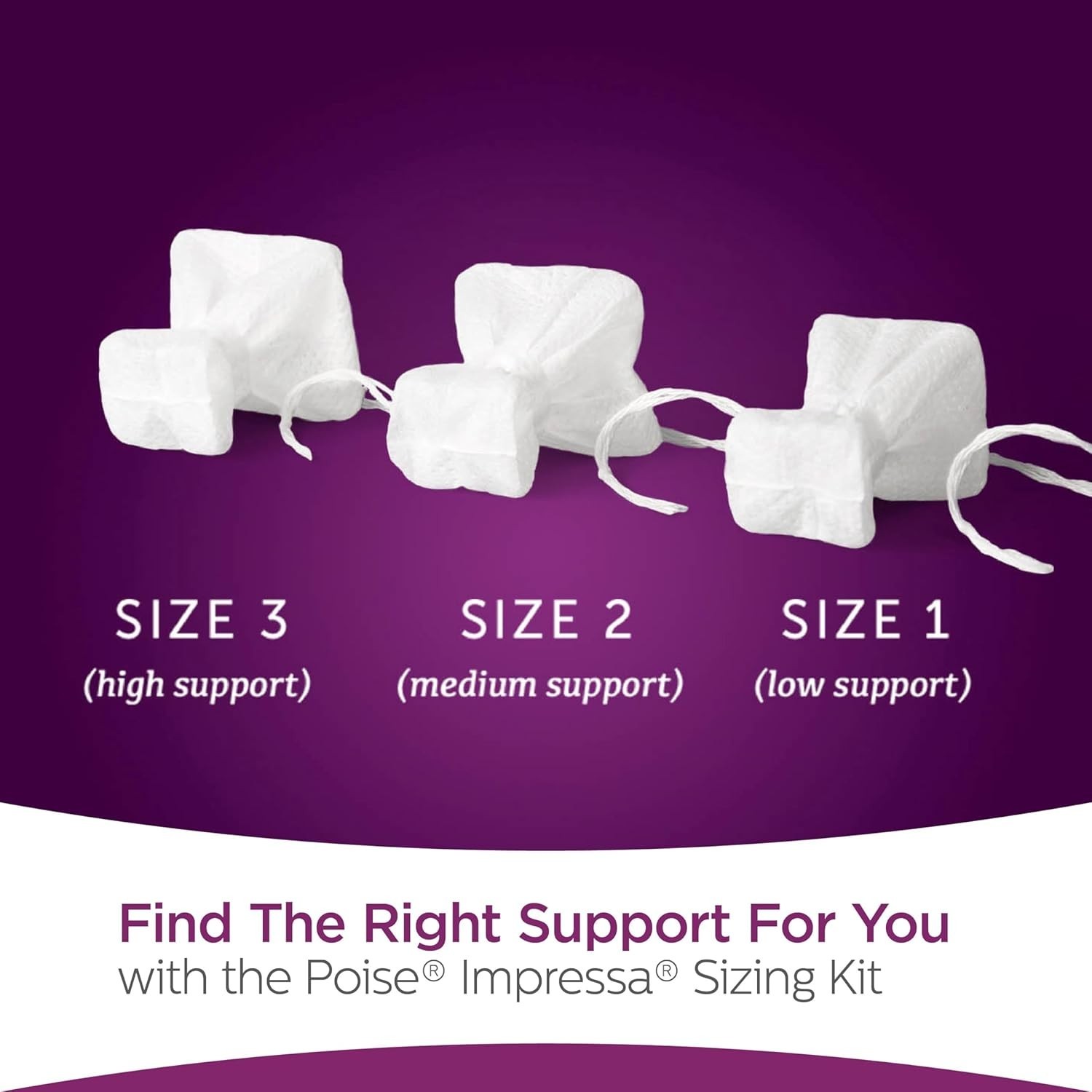 Poise Impressa Incontinence Bladder Support for Women Size 1, 21 Count, Exp 2029