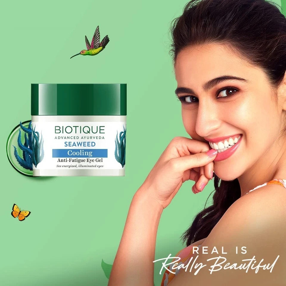 Biotique Bio Seaweed Revitalizing Anti Fatigue Eye Gel Suitable for All Skin 15g