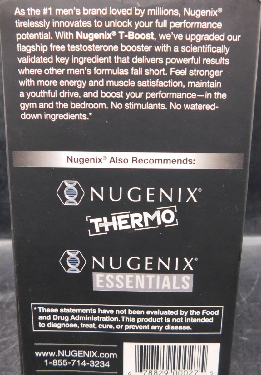 2 Pk Nugenix T Boost Testosterone Booster 42 Caps Ea Exp: 8/26 New & Sealed