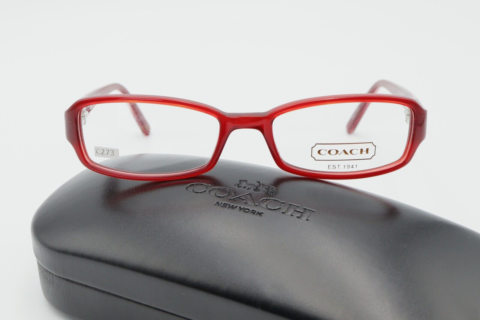 COACH BLONDELLE 2033 Red 47-16-130 Frames Flex Hinges w/Case SMALL C273