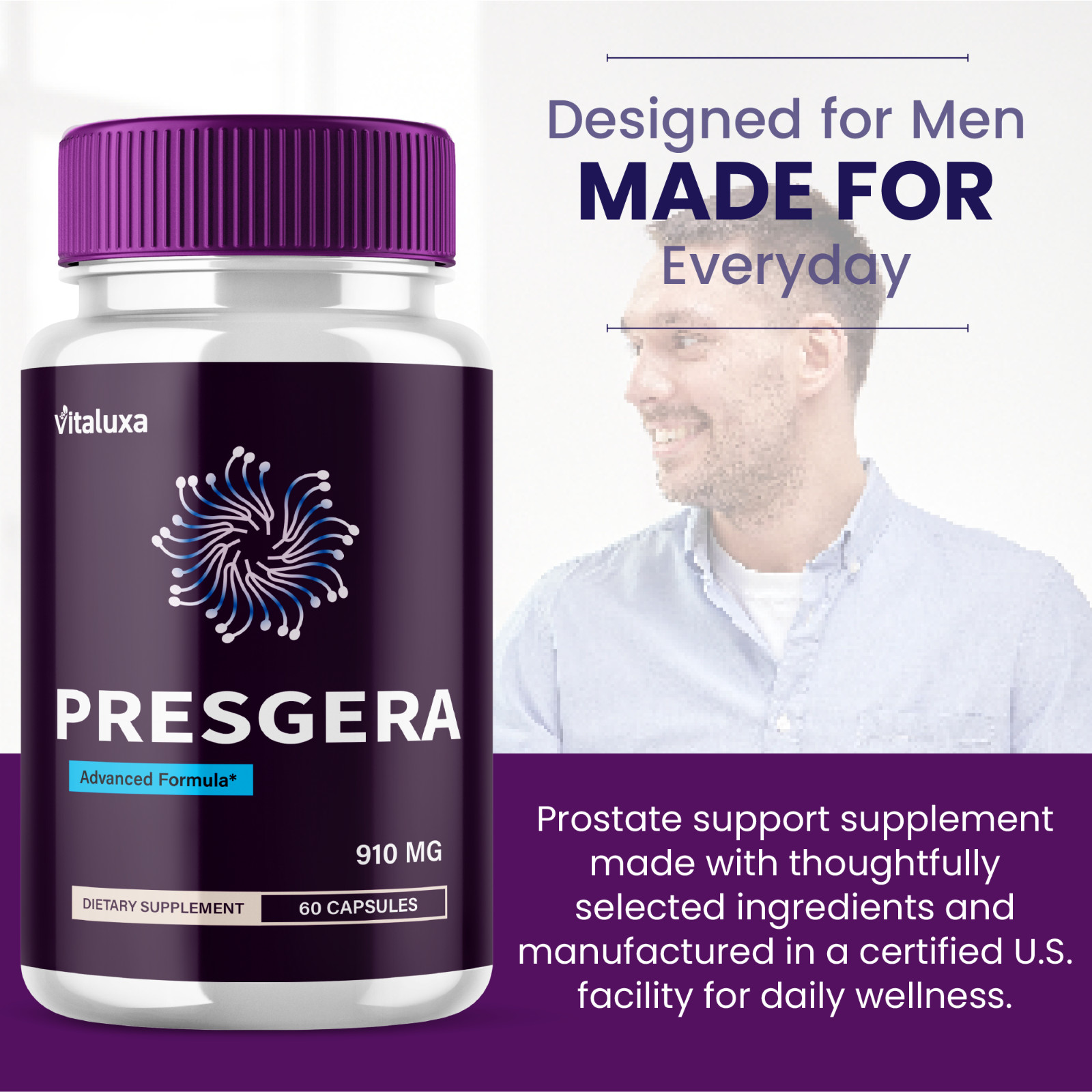 (5 Pack) Presgera Nerve Pills Advanced Health Support Formula (300 Capsules)