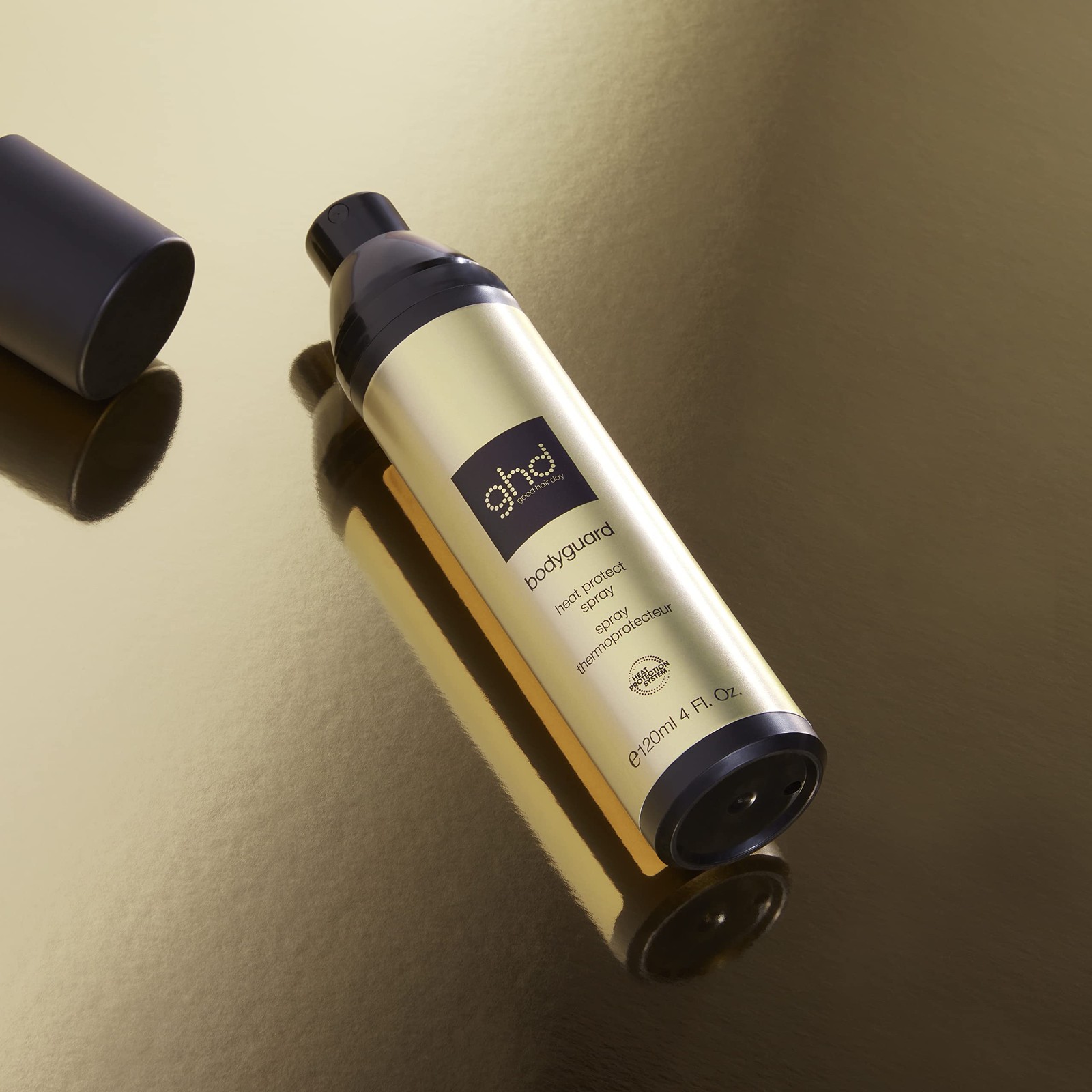 ghd Bodyguard Heat Protectant Spray – Lightweight 4 Fl Oz (Pack of 1), Gold