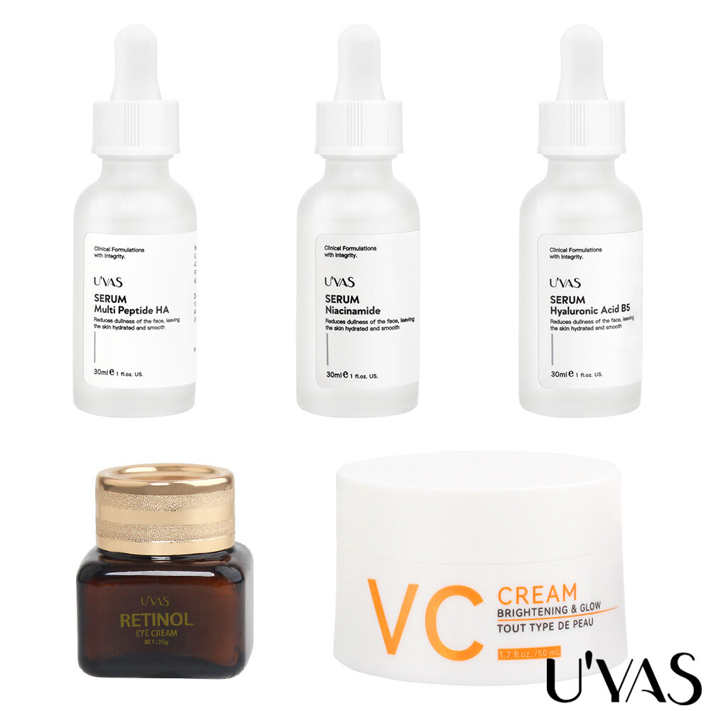 5PCS Essence Face Cream Eye Cream Set For All Skin Types Improve Damaged Skin