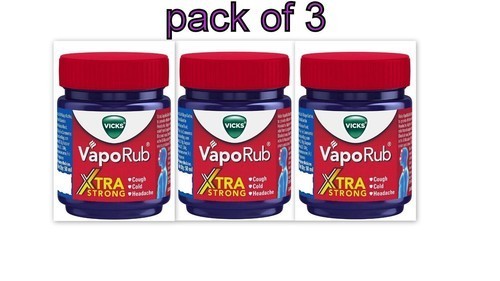 Vicks VapoRub Xtra Strong, 50 ml (pack of 3)