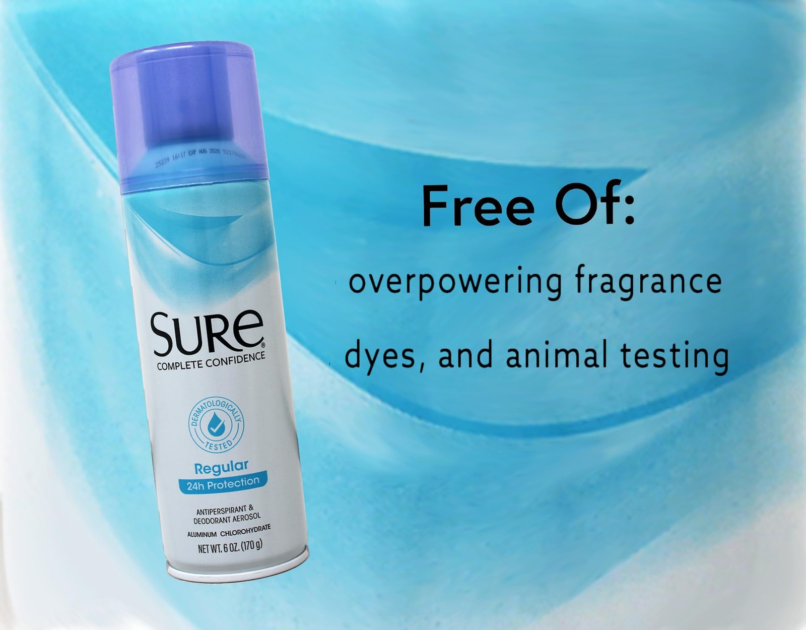 Sure Regular Scent Aerosol Antiperspirant and 6 Ounce (Pack of 3), Multi