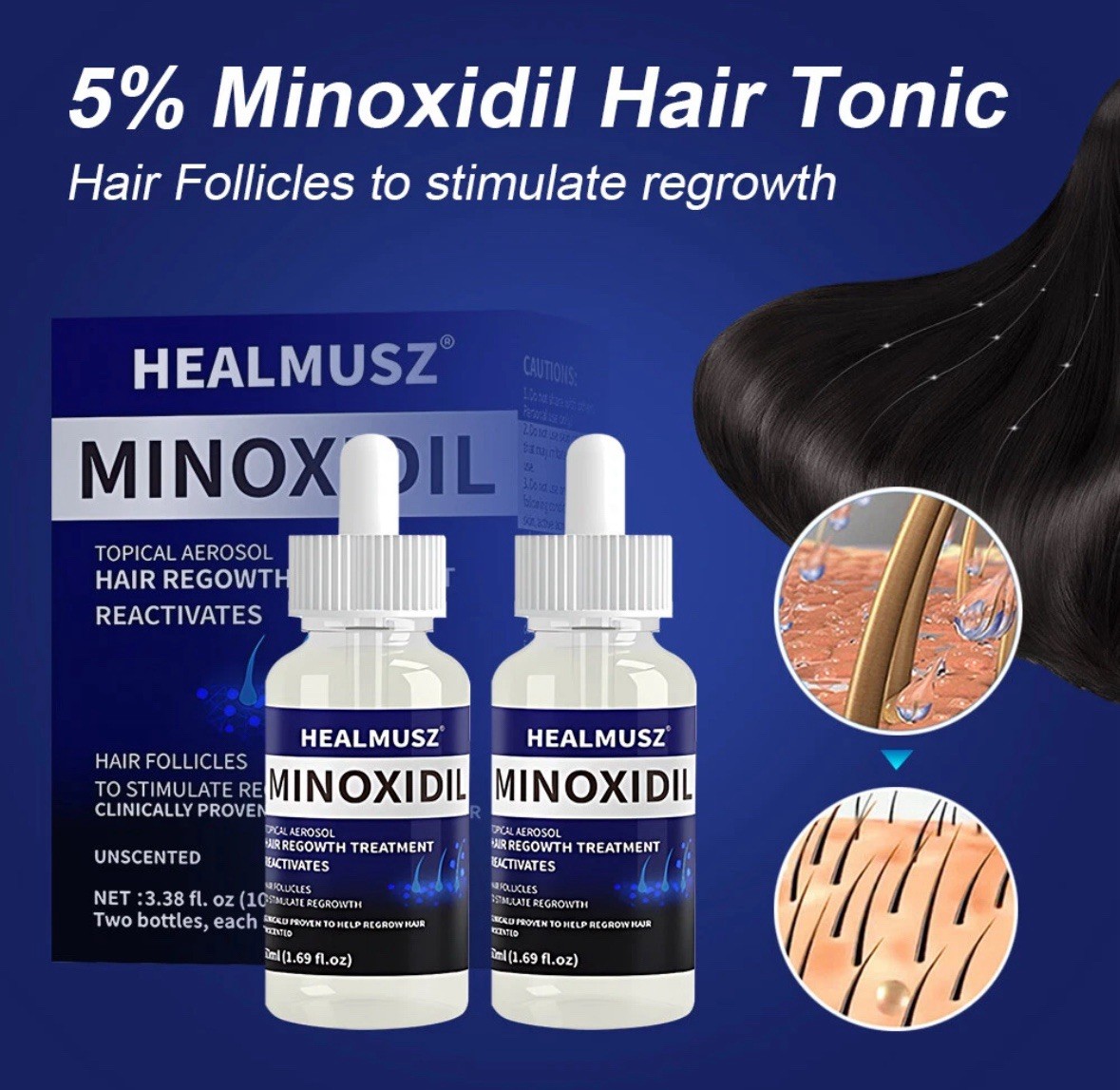 14 Pack Minoxidil 5% Extra Strength Men Hair Regrowth Treatment 14 Month Supply