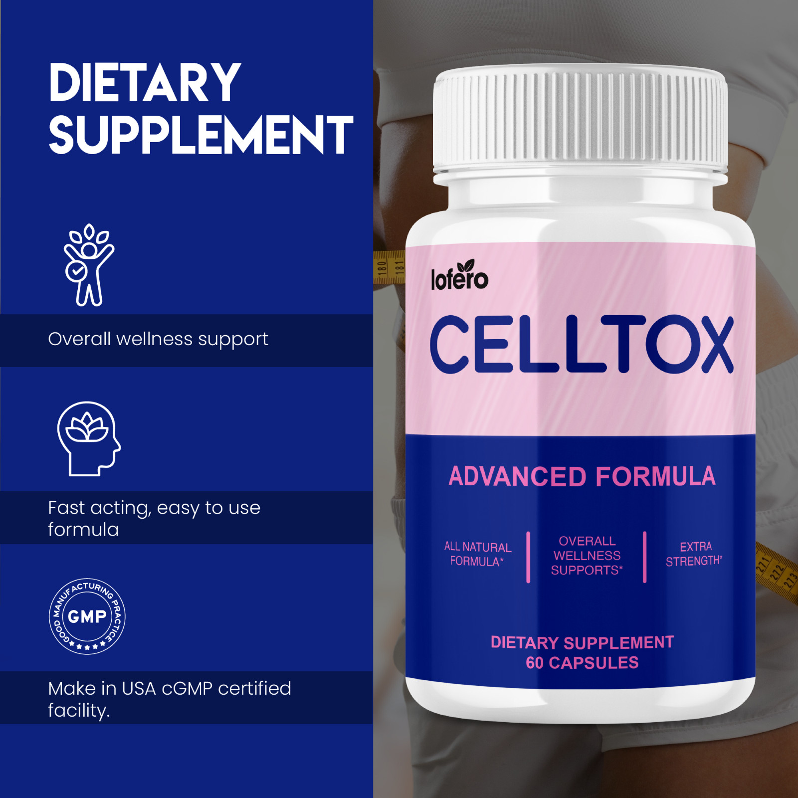 (5 Pack) CellTox Capsules, Cell Tox Gut and Digestive Support (300 Capsules)
