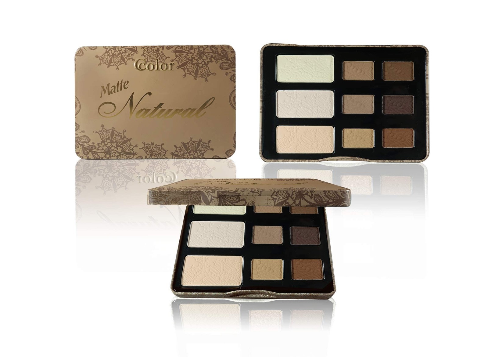 Cosmetics – Matte Natural, 9-Color Eyeshadow Palette Matte Finish, Highly Pigmen